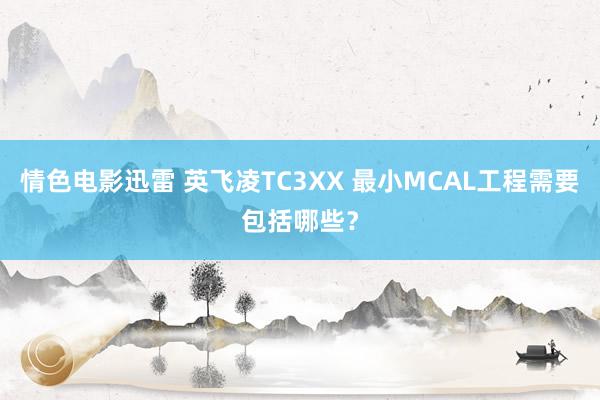 情色电影迅雷 英飞凌TC3XX 最小MCAL工程需要包括哪些？