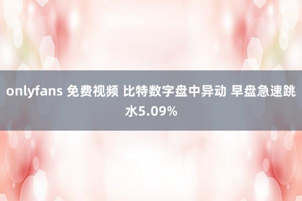 onlyfans 免费视频 比特数字盘中异动 早盘急速跳水5.09%